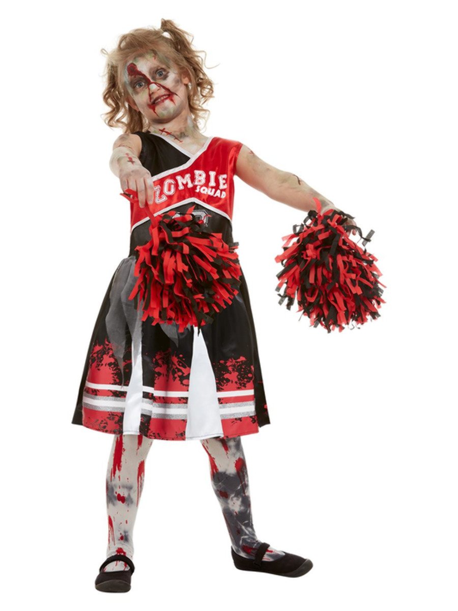 Costume femme pompom girl zombie robe et pompoms